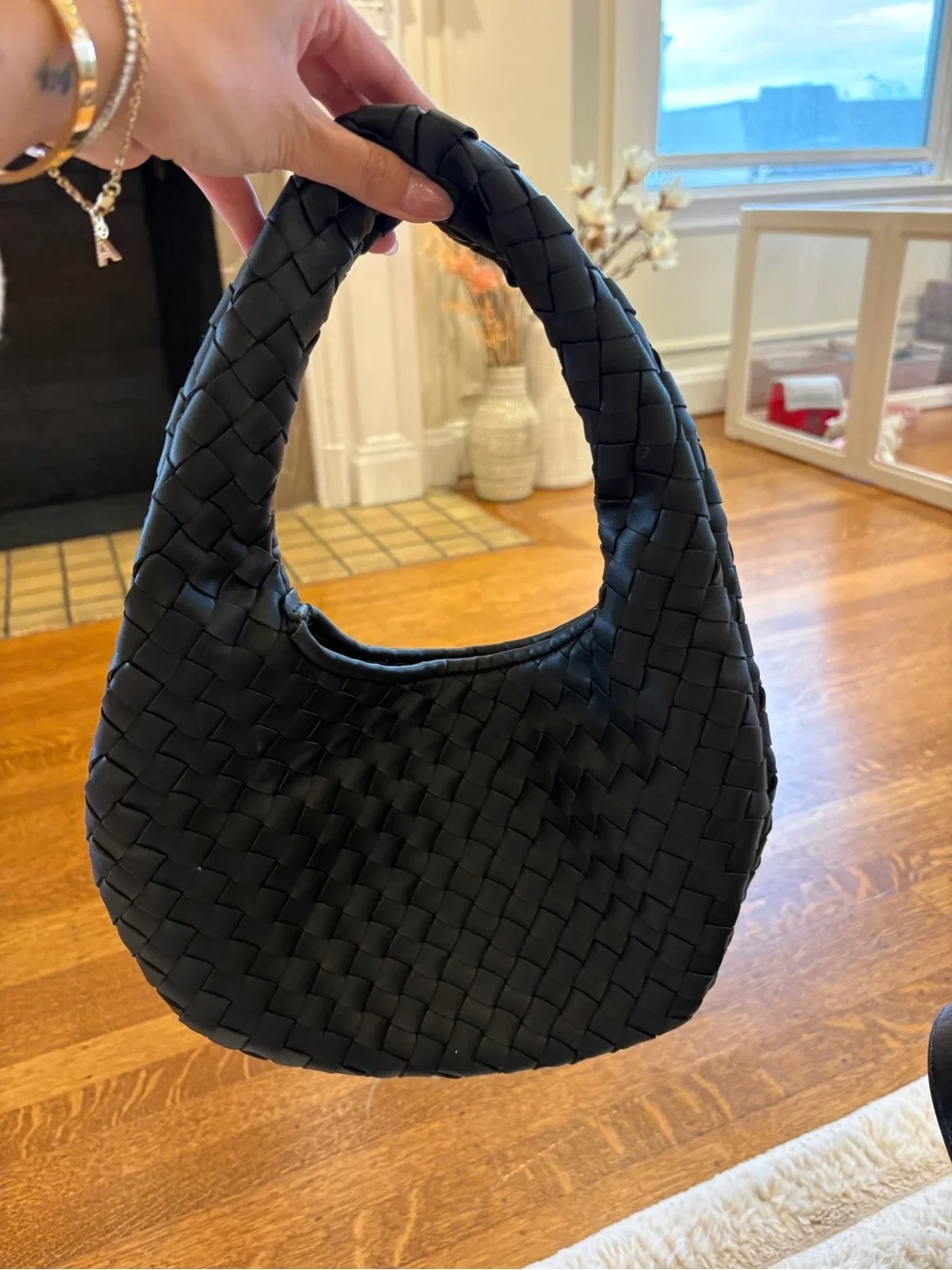 All Saints leather tote bag